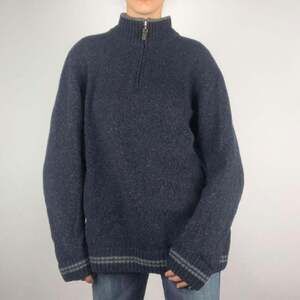 Women's Navy and Grey Jumper